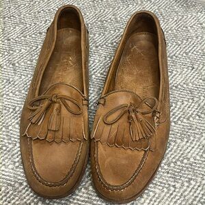 Cole Haan country leather memory flex comfort fringe and tassel loafer size 13